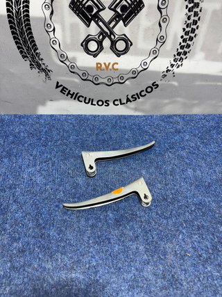 Mobylette pareja manetas cromadas antiguo Stock