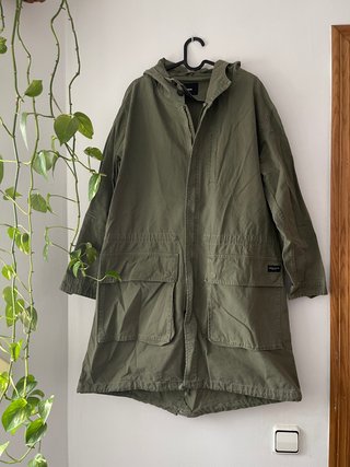 Chaqueta con capucha verde BOWEN