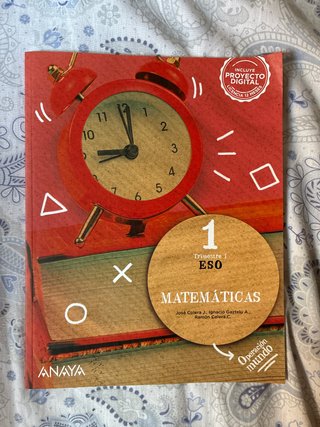 Libro de Matemáticas de 1Eso Trimestre 1