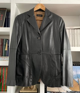 Americana de Piel Massimo Dutti T.38