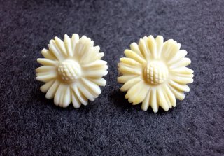 Pendientes Vintage Tallados y montados en Plata
