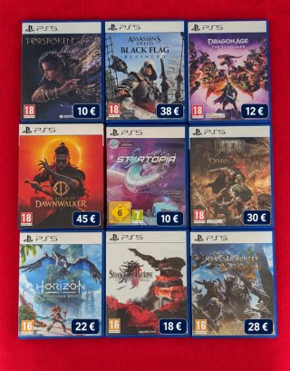 Lote de 9 Juegos para PS5