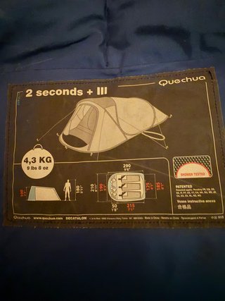 Tienda de campaña Quechua 2 Seconds + III