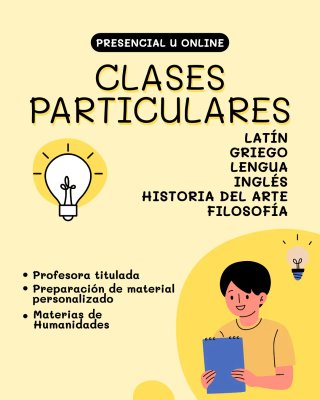 Clases de inglés, lengua, latín
