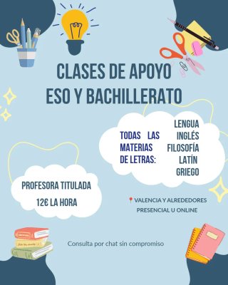 Clases de inglés, lengua, latín