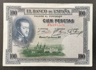 Billete 100 Pesetas 1 de Julio 1925 MBC