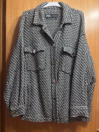 Chaqueta tweed mujer Zara