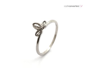 sortija plata 925mm con piedra con circonita