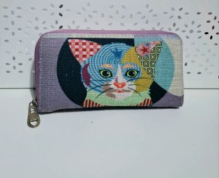 Monedero con Estampado de Gato