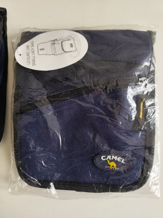 Bandolera Camel Azul