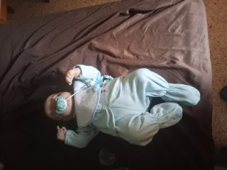Muñeca de 50 cm con cuerpo de tela no envio