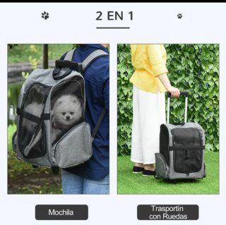 Transportín 2 en 1 para Mascotas