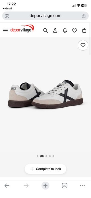 Zapatillas Munich Rumba Blanco y Negro