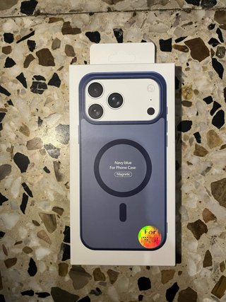 Cover Magnetica Blu per iPhone 13 Pro Max