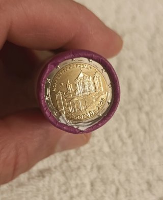 Rollo Monedas 2 Euros Monasterio de Poblet 2023