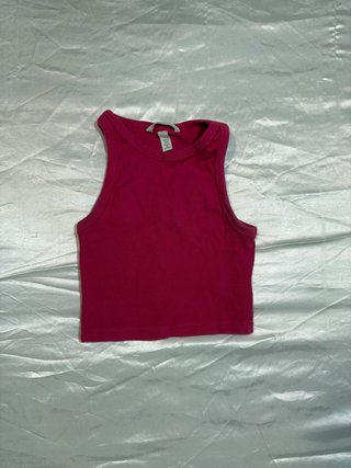Top de tirantes rosa