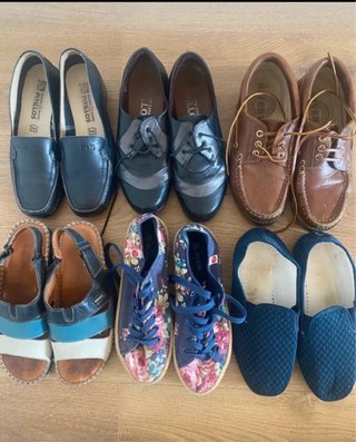 Lote de 6 pares de zapatos variados