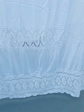 Cortinas Blancas Bordadas antiguas