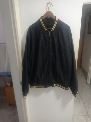 Cazadora Bomber Negra Talla XXXL