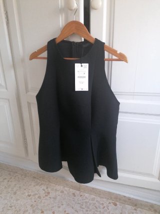 Chaleco Zara Negro Talla XL