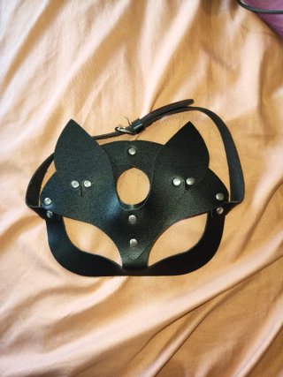 Máscara Negra de Disfraz Estilo Felino