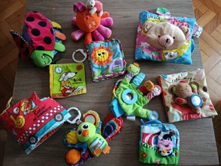 Lote de 10 Juguetes de Tela para Bebé