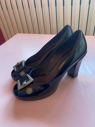Tacones Pedro Fuster Charol Negros Talla 39