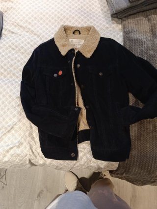 Cazadora de pana Easy Wear con borrego