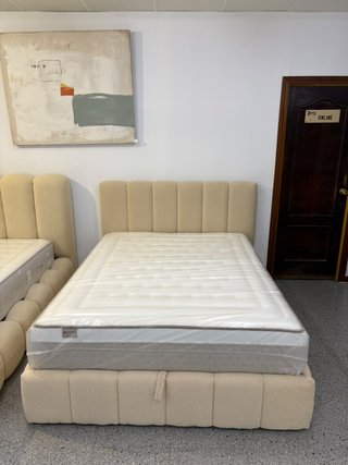 Cama de Matrimonio con Cabecero Tapizado + Envio