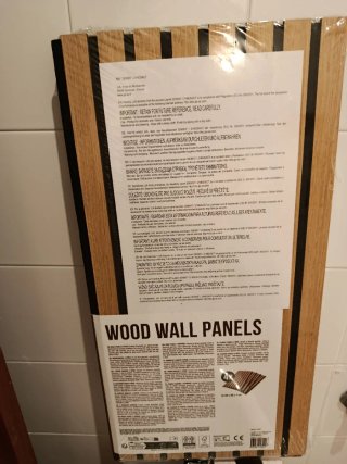 Panel de Madera Decorativo Dos unidades.