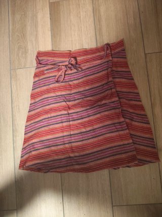 Falda acampanada mujer M boho hippie casual algodó