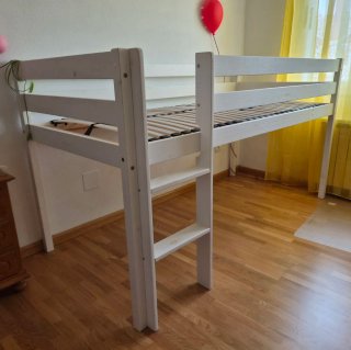 Cama Alta 200x90cm con Somier