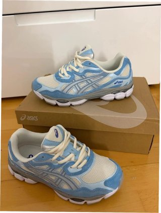 Zapatillas ASICS Gel-NYC Cream Arctic Sky Talla 39