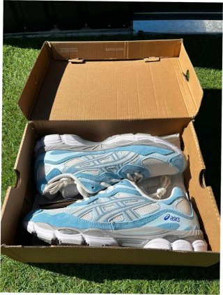 Zapatillas ASICS Gel-NYC Cream Arctic Sky Talla 44
