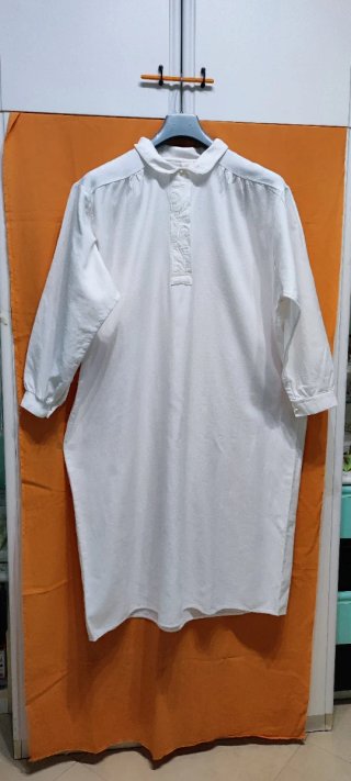 Camicia da notte vintage bianca