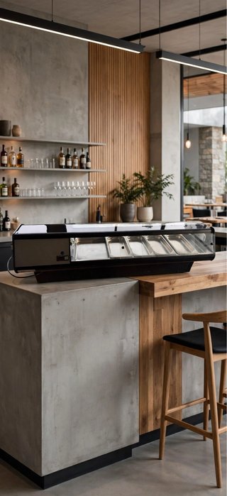 Vitrina Expositor de barra refrigerara hostelería