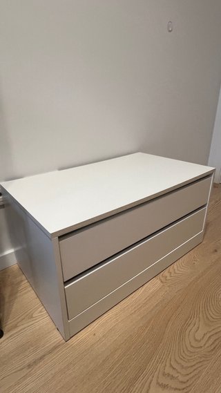 Cajonera Blanca de 2 Cajones