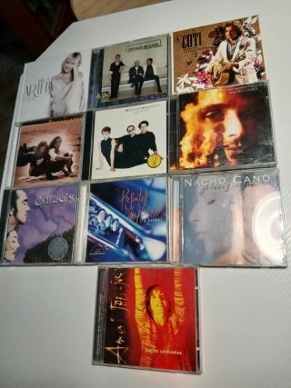 Lote de 10 CDs de Música Pop Rock Nacional