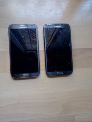 Lote 2 Samsung Galaxy Note 2 para piezas