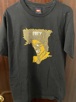 Camiseta Obey The Cramps Negra Talla M