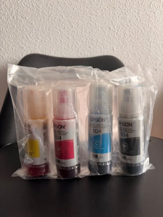 ¡Pack 4 tintas Epson 104 originales ECOTANK-Nuevo!