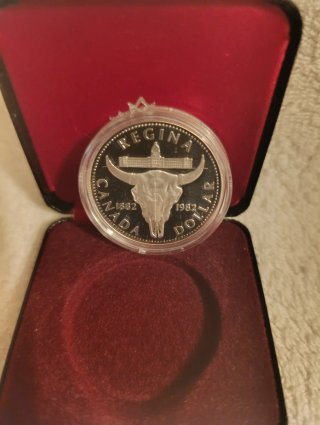 Moneda Conmemorativa 1 Dólar Canadá 1982