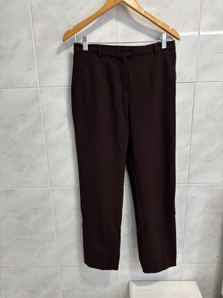 Pantalones de pinza marrones talla 40