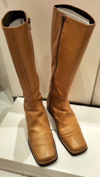 Botas Altas de Piel Aura Blanc