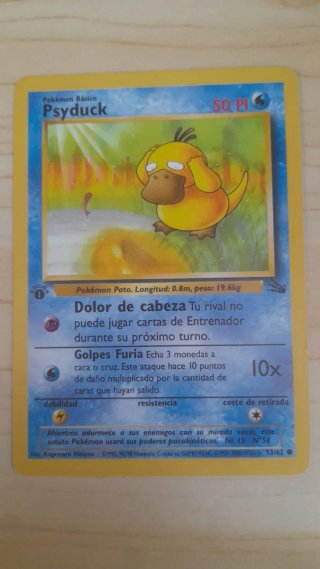 Carta Pokémon Psyduck Primera Edición