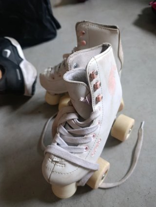Patines 4 Ruedas Artísticos Oxelo Quad 100 Blanco