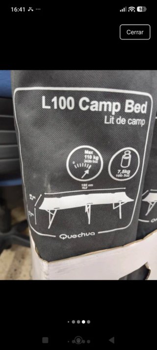 2 Camastros Quechua L100 Camp Bed