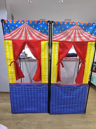 Teatro de Marionetas Infantil cortina para puerta