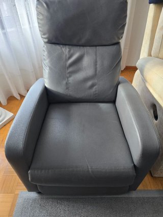 Sillón Relax Gris , con funcion masajes