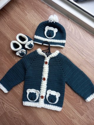 Conjunto Crochet Bebé Artesanal